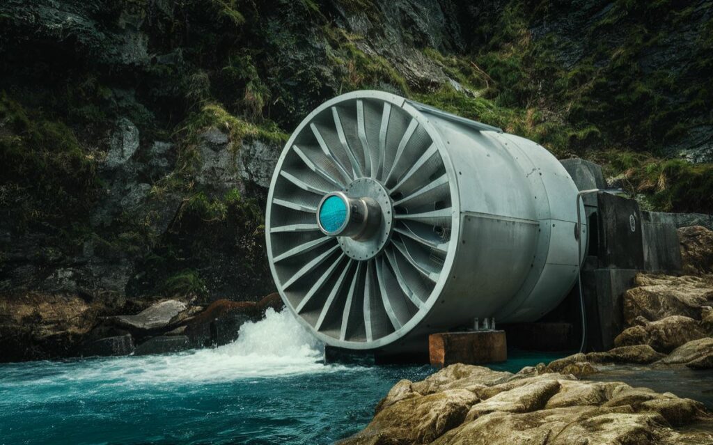 hydro-turbine production électricité